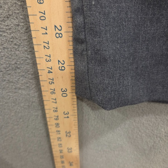 Alan Flusser Pants Mens 36x30 Gray Golf Chino Dress Pants Casual Office Classic - Picture 7 of 7